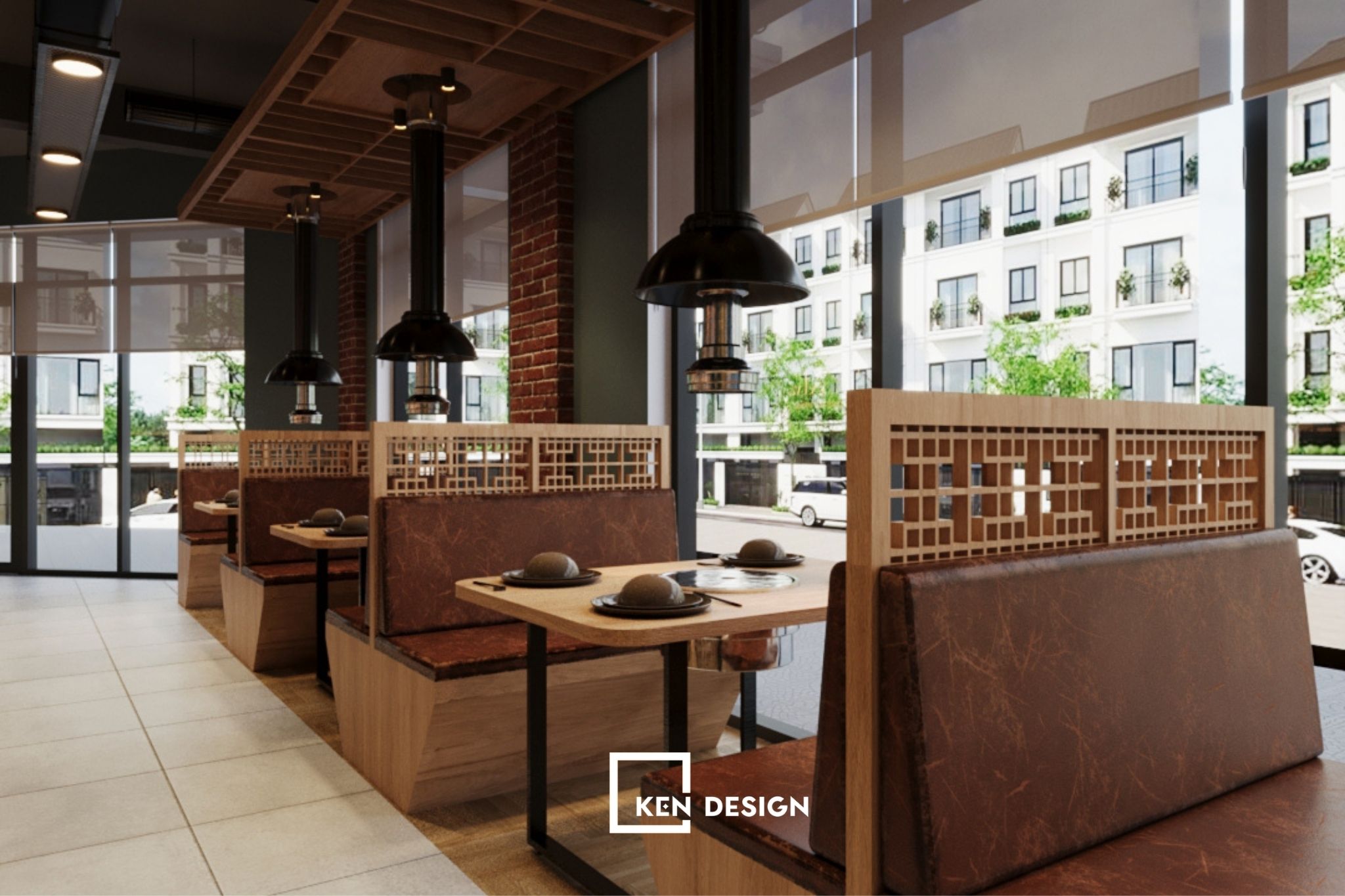 Không gian mở kết hợp ánh sáng hài hòa
